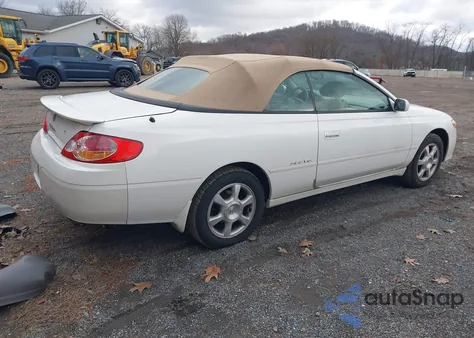 2002 Toyota Camry Solara Sle V6 z USA, uszkodzony, nr VIN 2T1FF28P22C546586